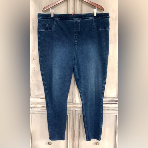 Spanx Jeggings Denim Leggings Sz 3X - Picture 1 of 8